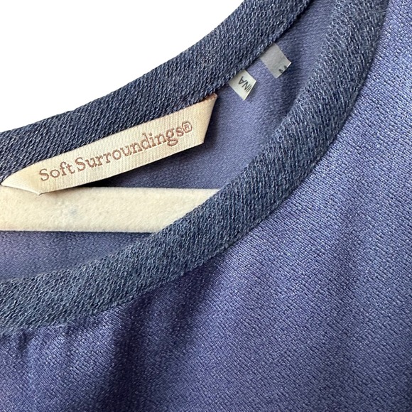 Soft‎ Surroundings Floral Ombre Tunic Dress Size M | Long Sleeve Lounge Top - Picture 3 of 6